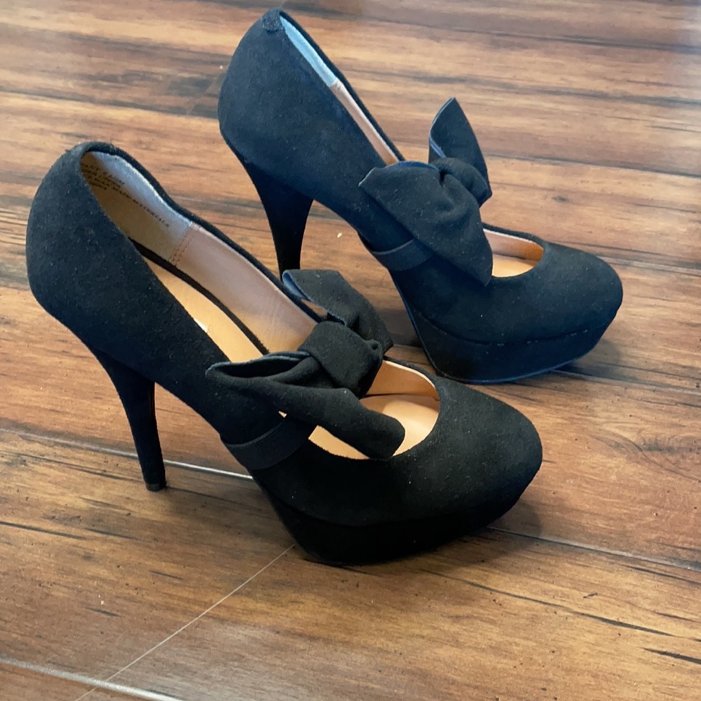 Kelsi dagger black 6 inch heels size 8.5 - Picture 2 of 9